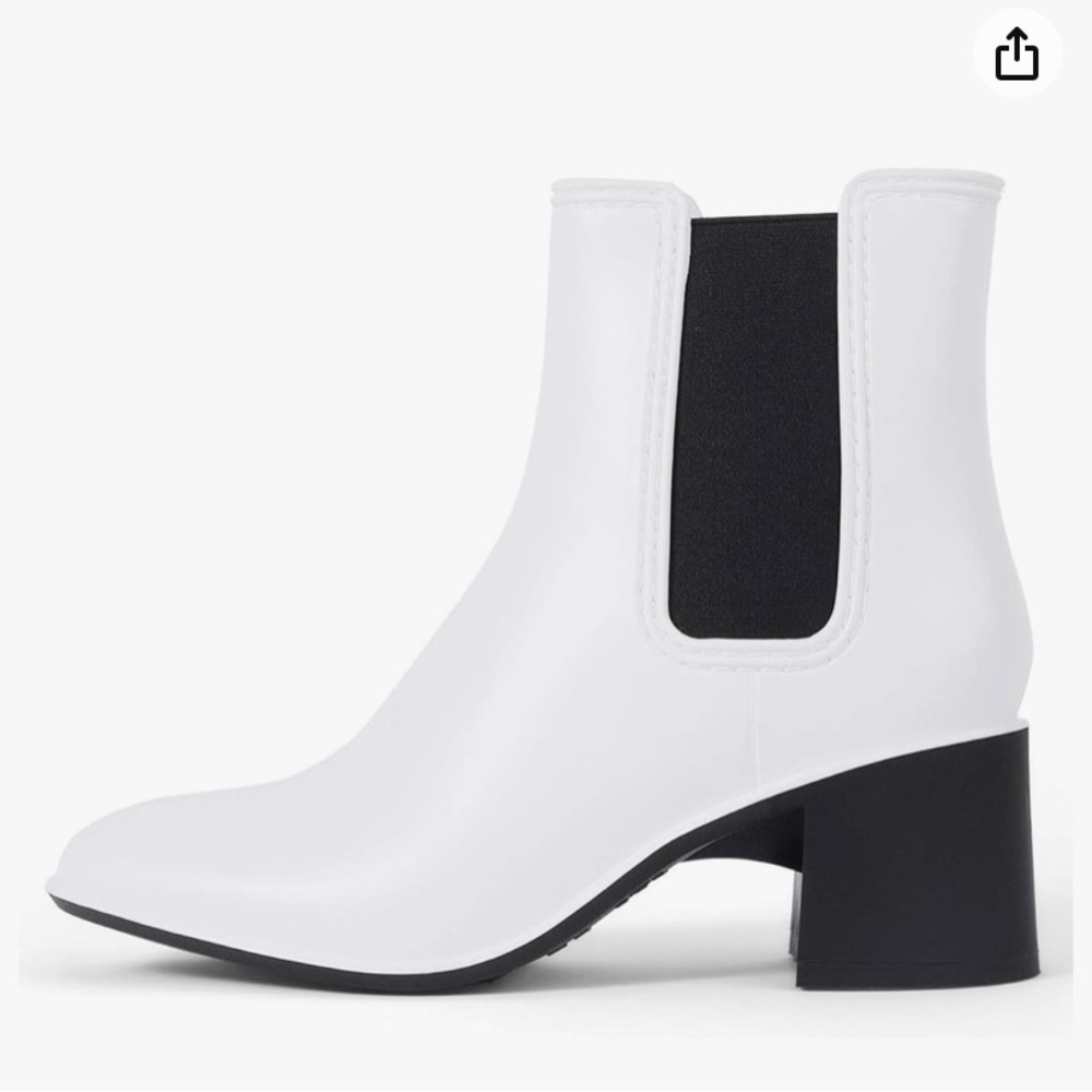 Jeffrey Campbell White and Black Winter Boots